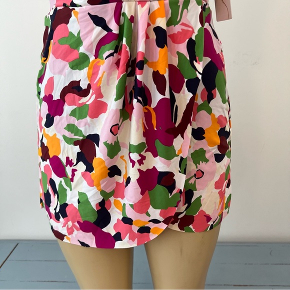 New Anne Cole One Piece Skirted Swimsuit Sz 12 Skirt Floral Maillot NWT - Picture 3 of 11